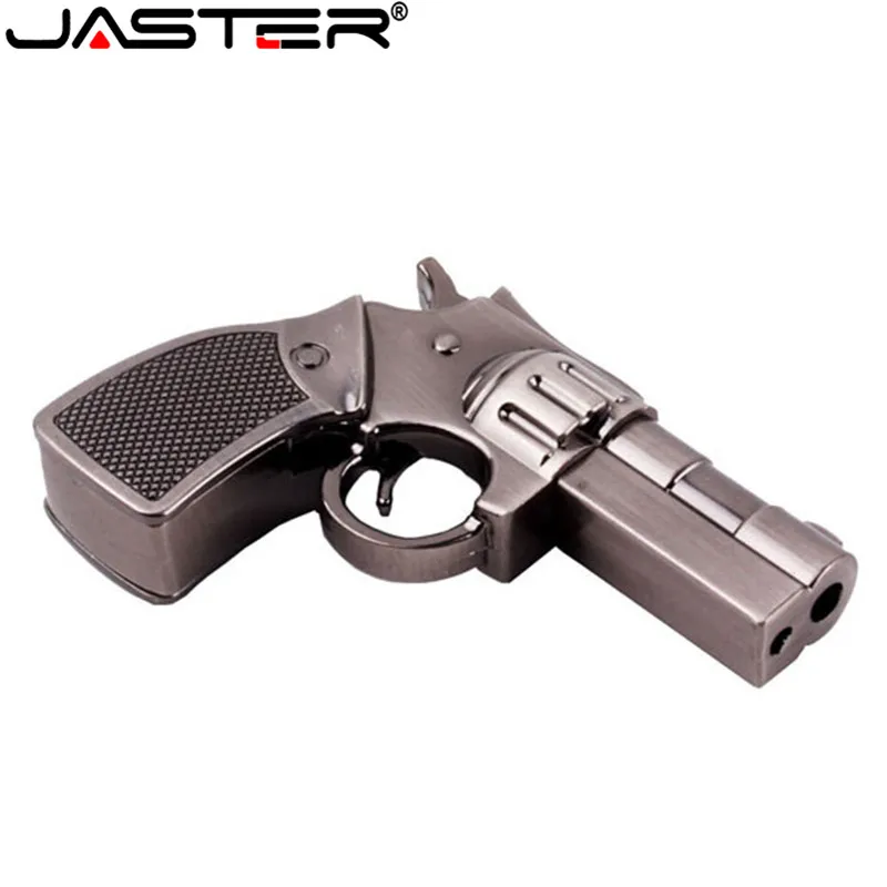 JASTER металлический медный пистолет USB флеш-накопитель пистолет-ручка-накопитель 2,0 4 ГБ 8 ГБ 16 ГБ 32 ГБ 64 Гб U диск Револьвер пистолет карта памяти USB подарок