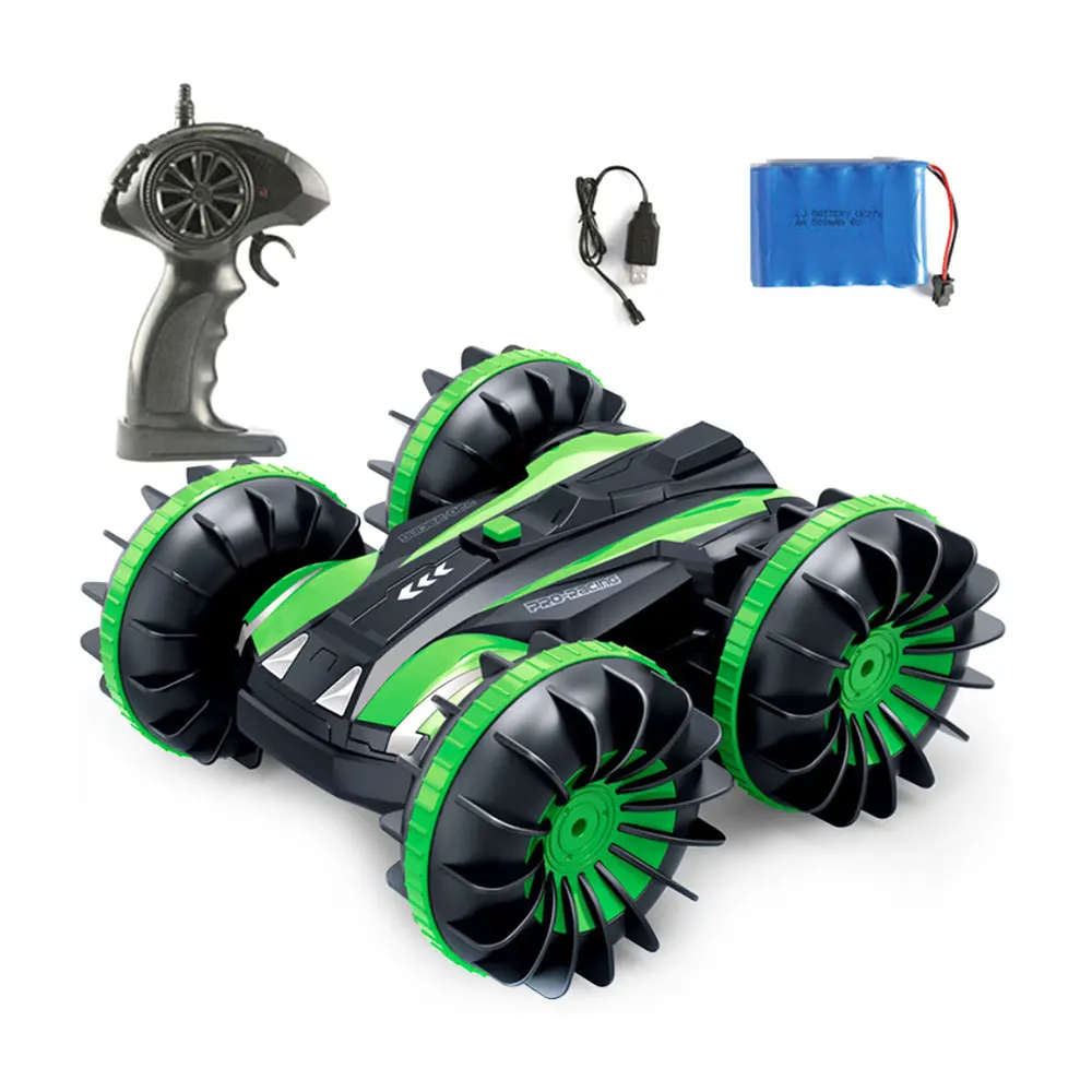 Автомобиль амфибия детский с дистанционным управлением вращающийся на 360