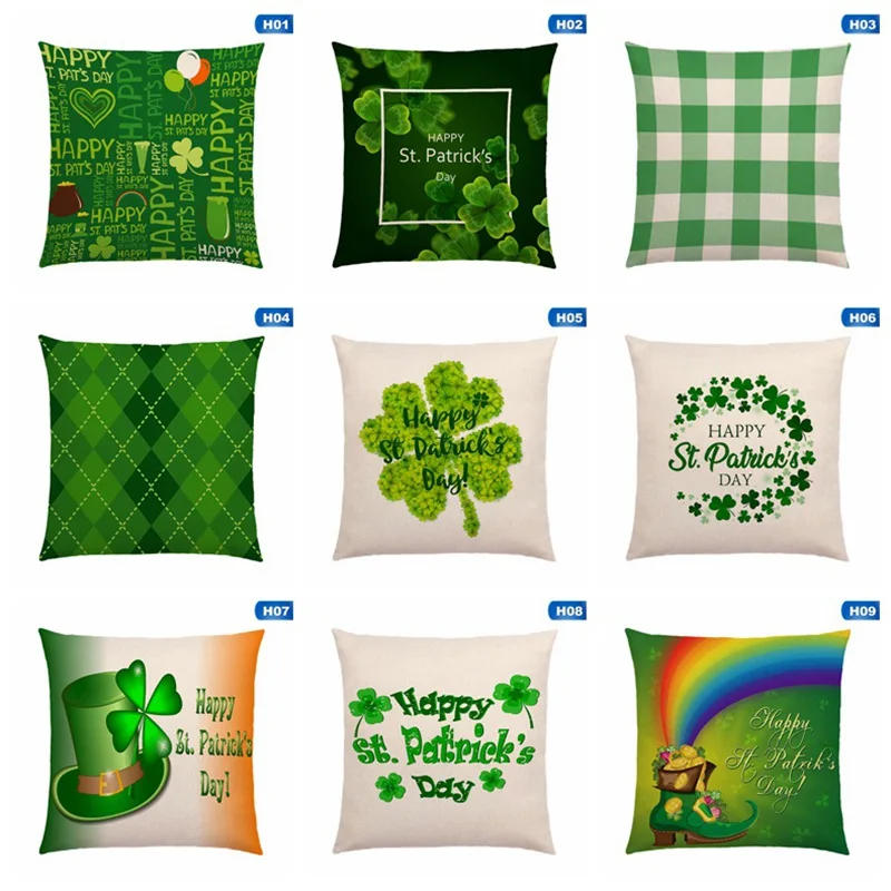 Подушки декоративная наволочка для подушки с Днем Святого Патрика день