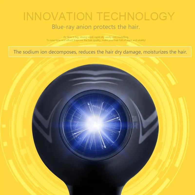 3200W отрицательный ион Фен для волос Профессиональный Горячий/с защитой от