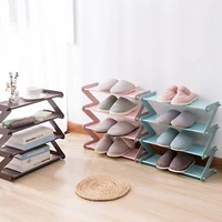 stainless steel assembly shoe rack z type non woven simple shoe rack dormitory multi layer shoe storage rack