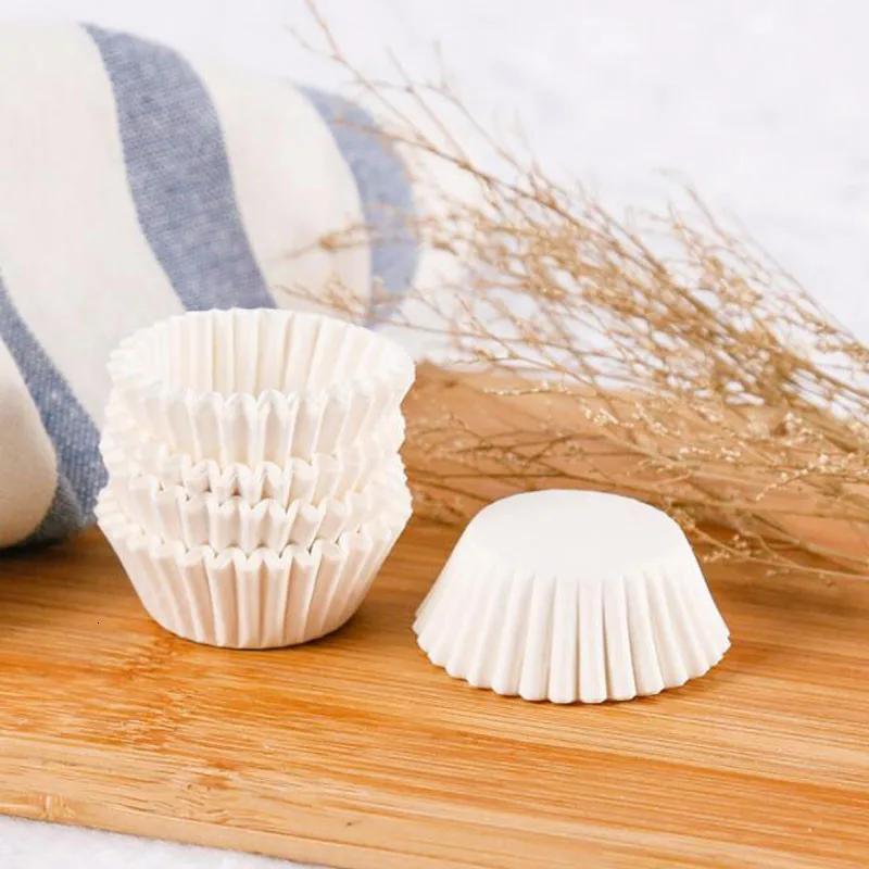 100 шт./лот лайнер для кексов бумажная чашка формочки Небольшой Футляр бумажных