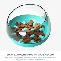 slow pet dog bowl feeder anti choking puppy cat eating dish bowl spill proof pet tumbler bowl pet dogs supplies for dropshipping