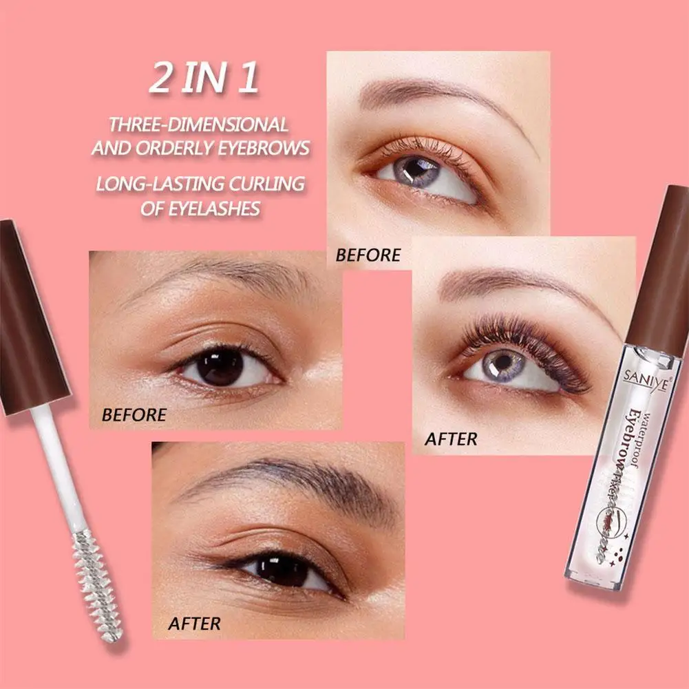 

Clear Eyebrow Gel Waterproof Transparent Eyebrow Fixed Lasting Gel Cosmetics Gel Long For Eyebrows Makeup Eyelash Fix T6H0