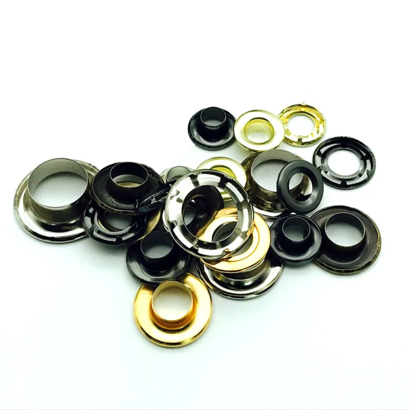 

10sets Grommet Eyelets 304 Stainless SteeL Silver Eyelets Fit Leather DIY Craft Shoes Belt Cap Eyelets Tool Accessories
