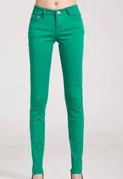 ZOUDKY Trousers Women Pants Casual a001 Pencil women Pants Slim Stretch White Jeans BR06231