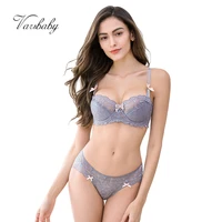 varsbaby sexy transparent women ladies ultrathin lace underwear intimates lingerie set