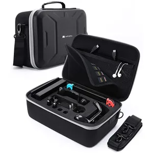 Мумба Deluxe чехол Для Nintendo переключатель, большой Ёмкость дорожный мешочек для хранения держатель для Nintendo Switch и аксессуары (черный)