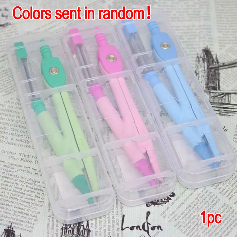 

Cute Girl School Stationery DIY Drafting Home Math Tools Geometry Student Drawing Compasso Set