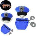 Детская одежда для фотосъемки Детская шерстяная вязаная шапка и подгузник ручной работы реквизит для фотосъемки