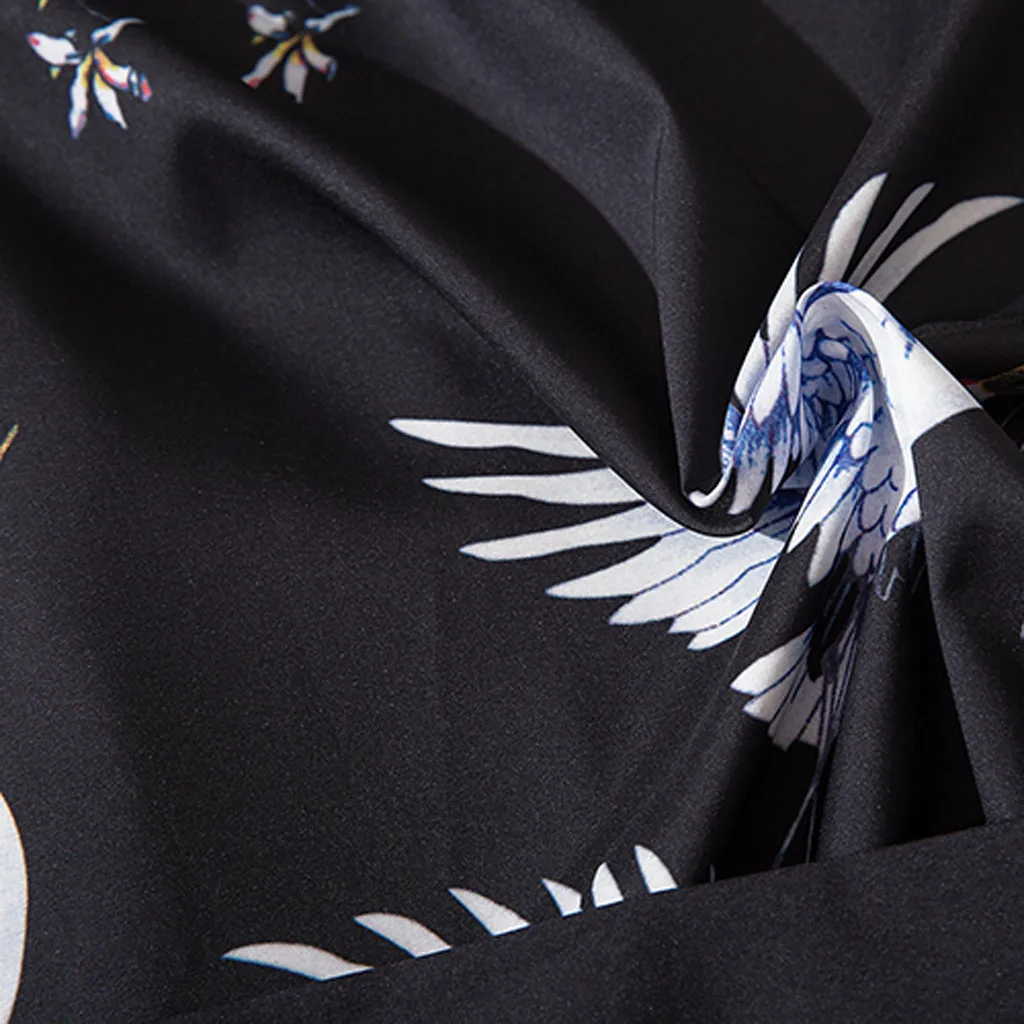 Кимоно Feitong мужское летнее с рукавами три четверти тонкая пляжная одежда топ