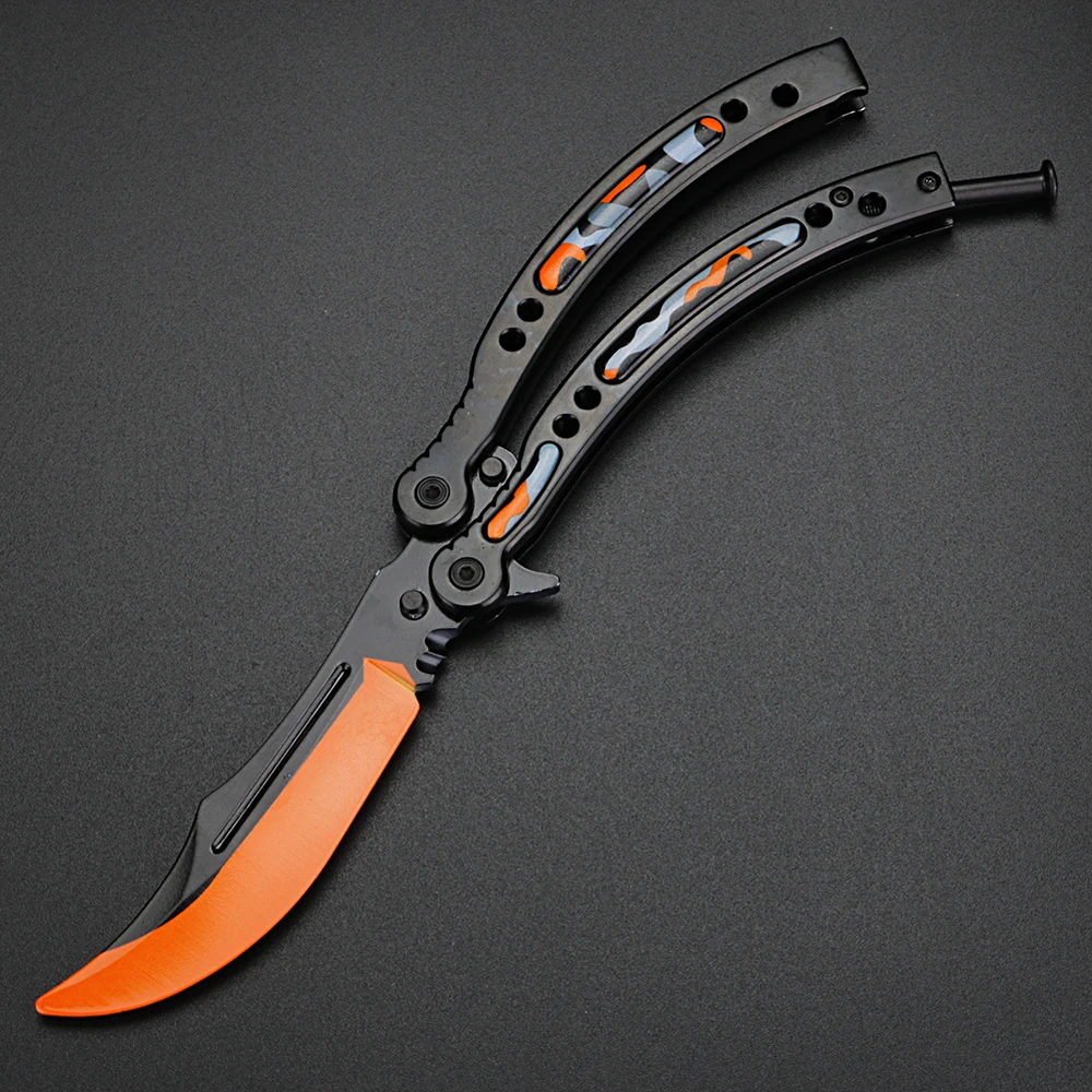 Складной нож-бабочка XUAN FENG тренировочный нож полностью стальной шейкер