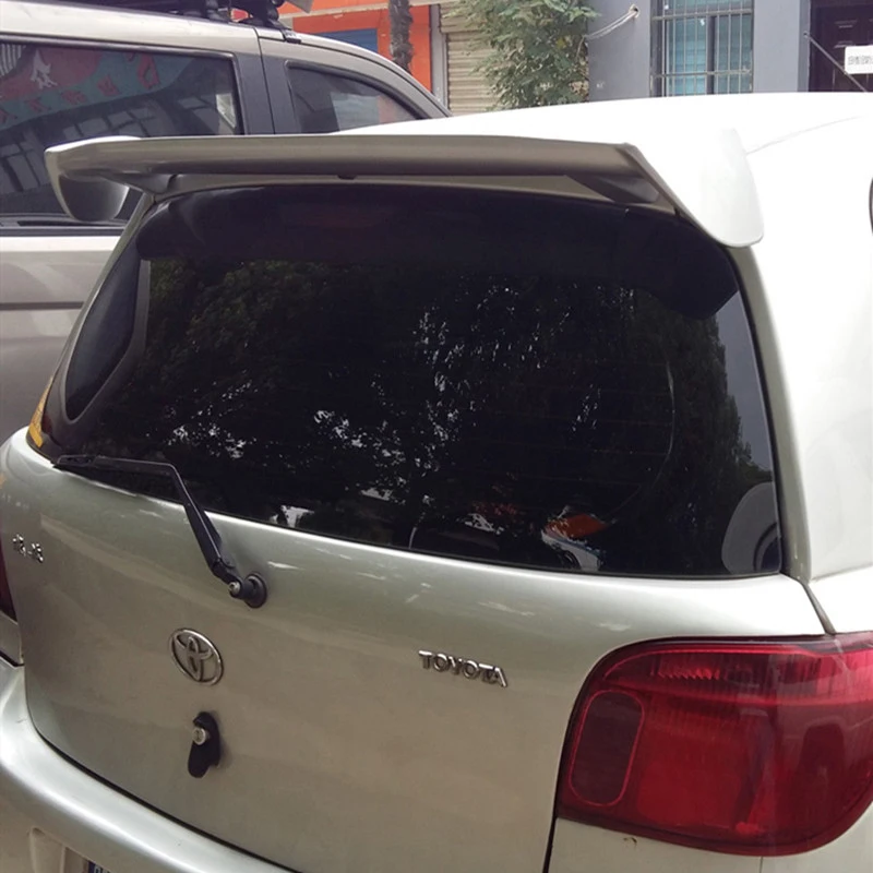 Спойлер на заднюю крышку багажника автомобиля Toyota Vitz 2002 2013 из АБС пластика цвет
