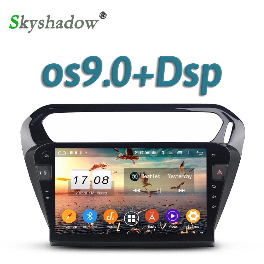Автомобильный dvd-плеер DSP IPS 10 1 &quotAndroid 9 0 4 Гб + 32 GPS Google Map Car RDS Radio wifi Bluetooth 5 для PEUGEOT PG