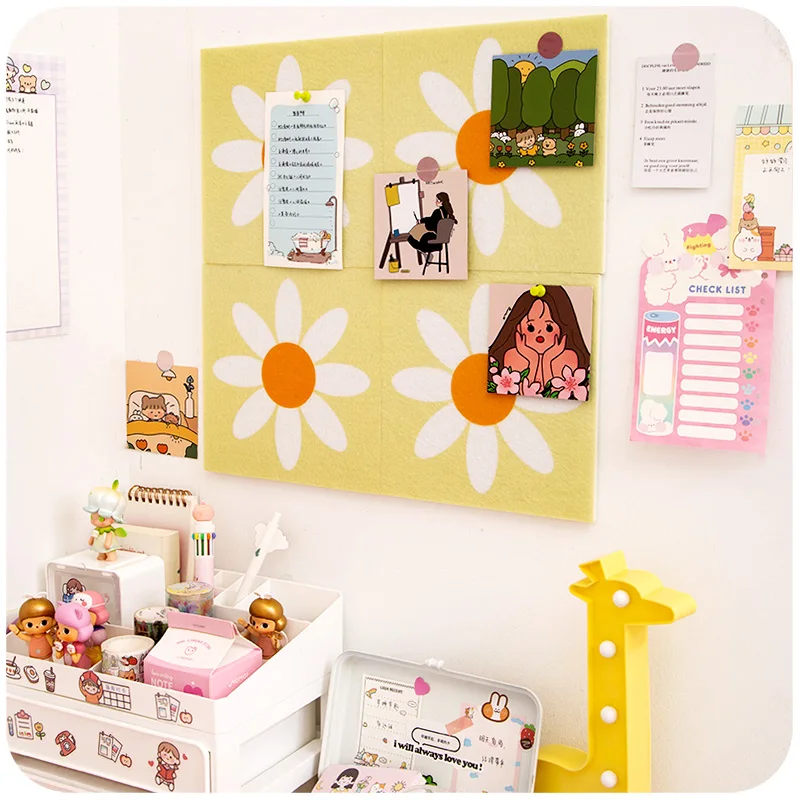 Богемные солнечные цветы войлочная доска с буквенным принтом объявлений Декор