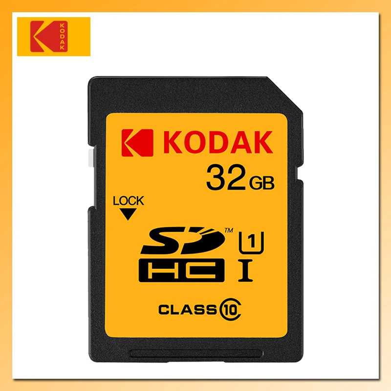 KODAK High Speed Memory Card 32GB 80MB/s U1 SD Class10 16GB 50MB/s SDHC for Digital SLR/HD camera Tarjeta sd|Карты памяти| |