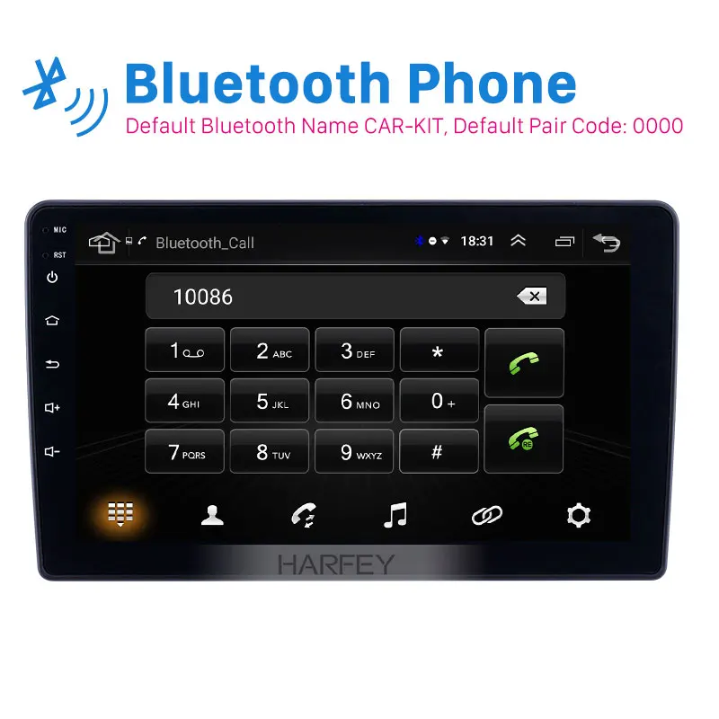 Harfey 9 дюймов HD сенсорный экран Bluetooth автомобильный Радио для Mitsubishi OUTLANDER 2004 2007 Android