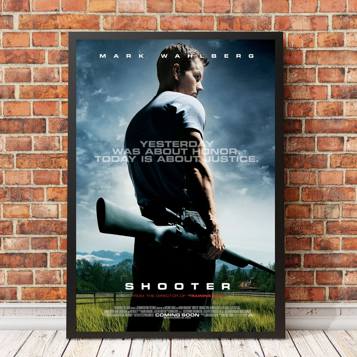 

Shooter Classic Movie Poster, Canvas Art Prints Home Decoration Wall Painting ( No Frame )