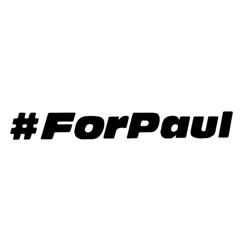 

21.1*2.5CM Fashion # FOR PAUL Decals Classic Vinyl Car Styling Stickers Car Window Accessories