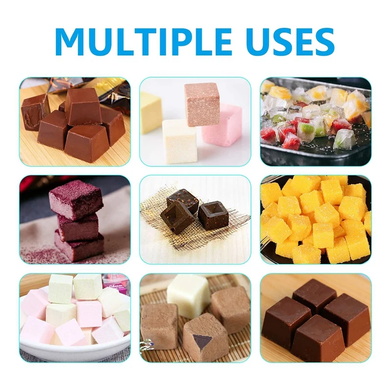 Силиконовые формы для леденцов 2 упаковки 126-полости квадратные шоколадные