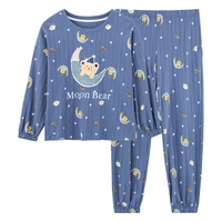 pajamas for young women 2021 autumn winter new cotton lounge wear long sleeved pullover cartoon printing pajamas for teen girls