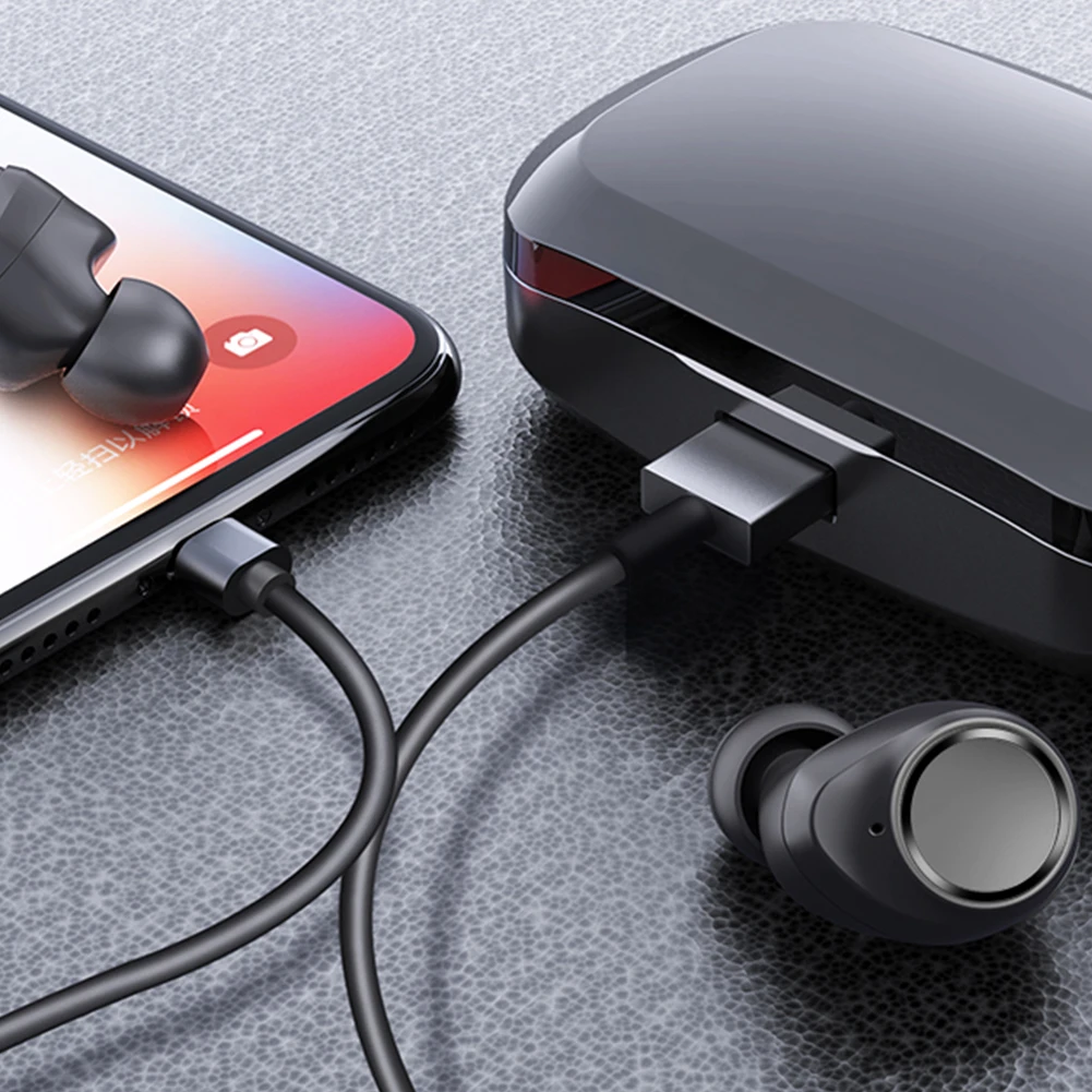 Миниатюрные Bluetooth наушники 5 0 TWS беспроводные гарнитура спортивные с зарядным