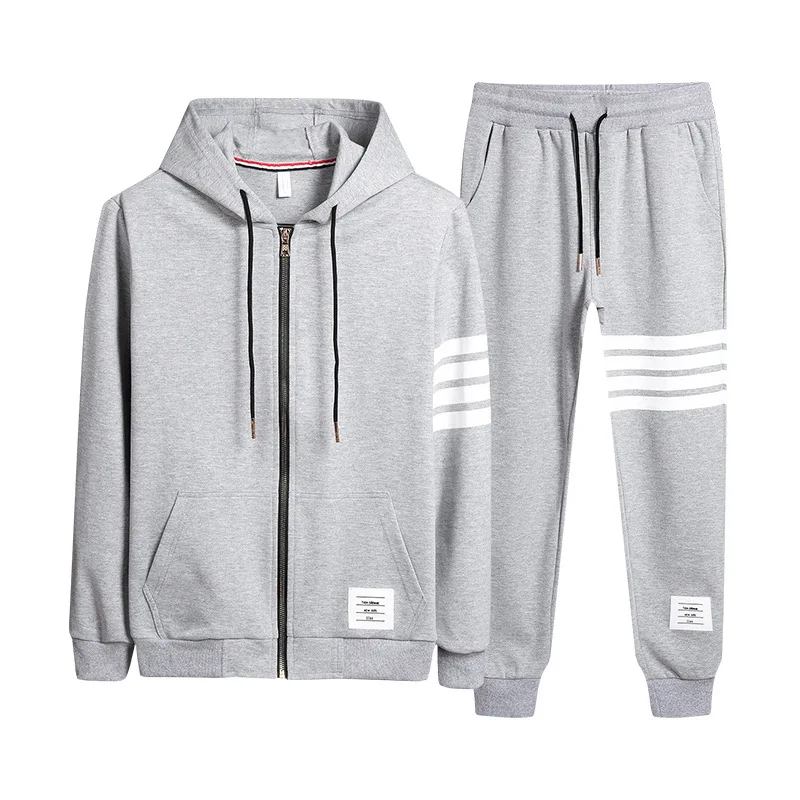 

New Fall Men Sets Pants Clothing Sweatsuit Cardigan Fashion Hoodies Clothes Trousers Sportswear Sweatpants Tracksuits