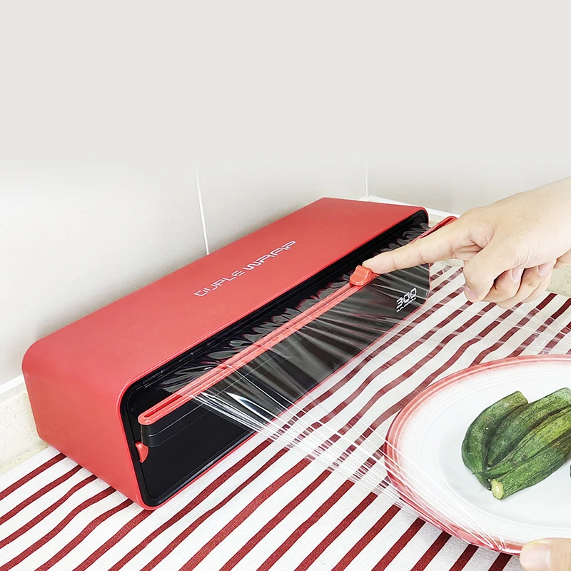 

Kitchen Clingfilm Cutter Plastic Film Packaging Storage Distributor Durable Non-toxic Storage and Finishing Device