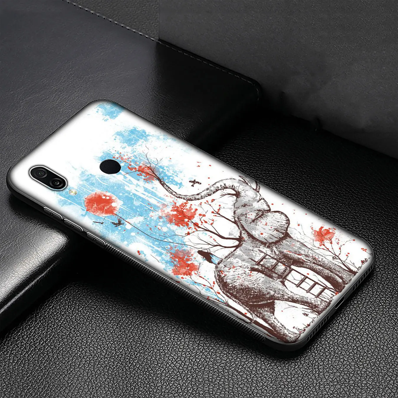 IYICAO Lovely Elephant Soft Silicone Case for Huawei Y9 Y7 Y6 Prime 2019 Honor view 20 8C 8X 8 9 9X 10 Lite 7C 7X 7A Pro Cover | Мобильные