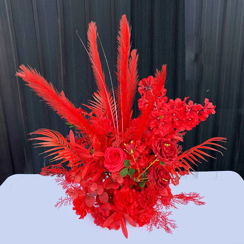 50 см новый свадебный дорожный цветок шар стол искусственный розовый белый шелк