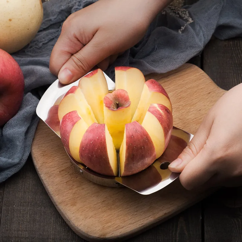 

304 Stainless Steel Cut Apple Artifact, Apple Core Remover