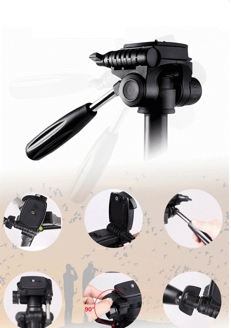 SAB264 SLR Camera Tripod Portable Multi-functional Removable Monopod | Электроника