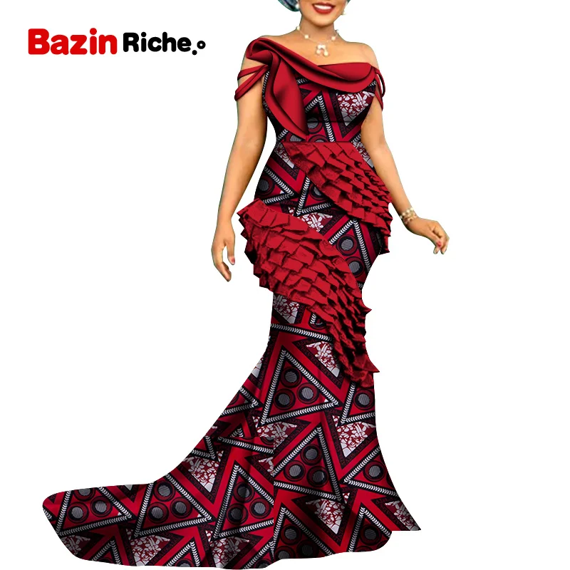 

African Print Dresses Women Party WY8806