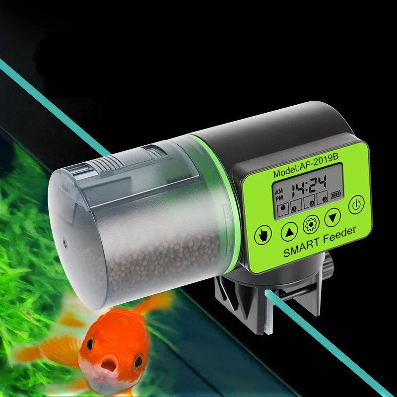 

Smart Automatic Fish Feeder 200ML Aquarium Tank Timer Feeder LCD Indicates Feeding Dispenser Portable Timer Aquarium Accessories