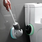 Держатель для туалетной щетки, силиконовый настенный чистящие кисти инструменты с длинной ручкой, набор аксессуаров для ванной комнаты