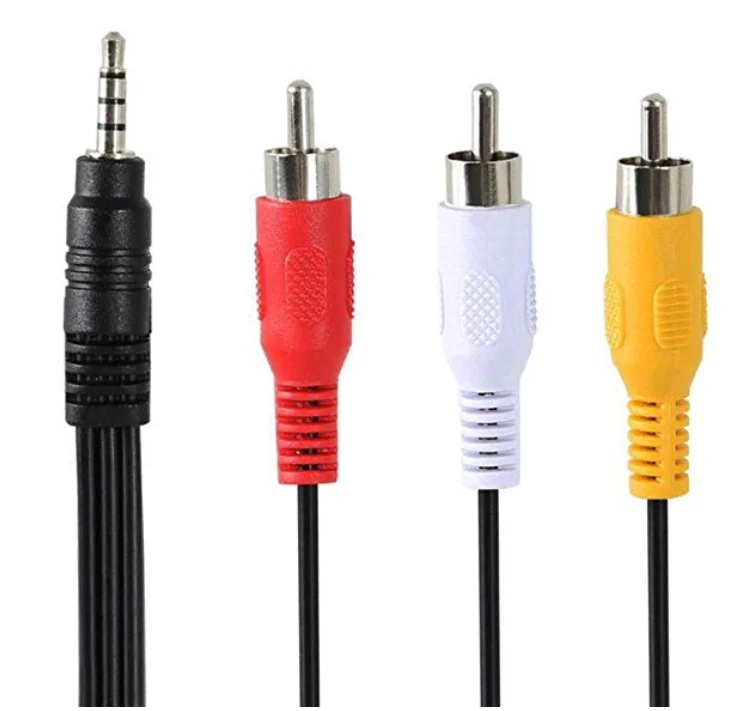 Кабель AUX для аудио и видео кабель DisplayPort 3 фута DP-DP 5 мм-3 RCA штекер | Компьютеры офис