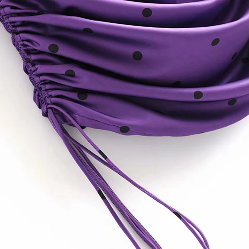 Фиолетовое платье Бохо без рукавов корейские платья Элегантное сексуальное в