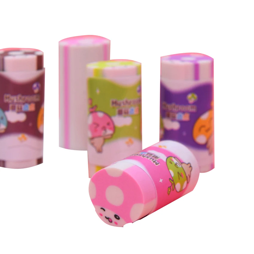 1 шт./лот милый ластик гриб красочные милые школьные канцелярские принадлежности