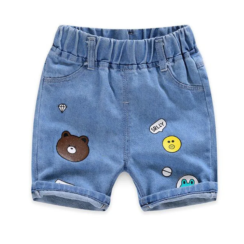 Шорты джинсовые для мальчиков с принтом х/б|Джинсы| |