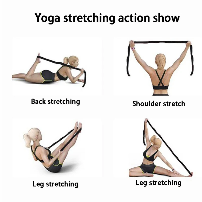 

Yoga Strap Multi-Loop Strap 9 Loops Yoga Stretch Strap Nonelastic Stretch Strap Pilates Dance And Gymnastics With Carry BagSQ