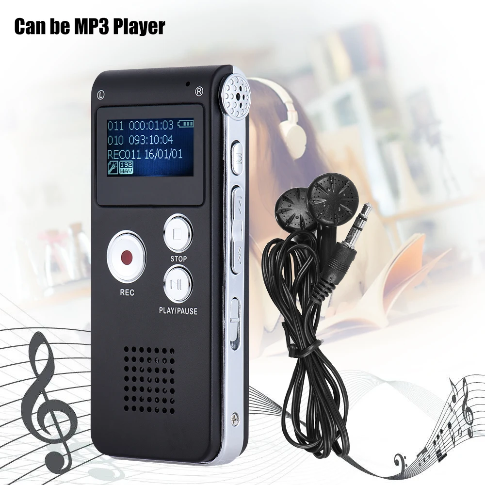 SK 012 8GB Диктофон USB Профессиональный диктофон цифровой Аудио с WAV MP3 плеером VAR