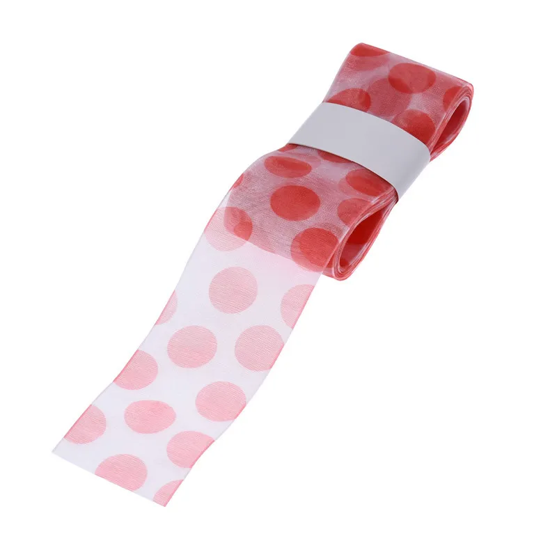 

40mm*5Y Chiffon Organza Ribbon Printing Colorful Dots for DIY Handmade Crafts Hair Clip Bow Accessories Gift Box wedding Decor