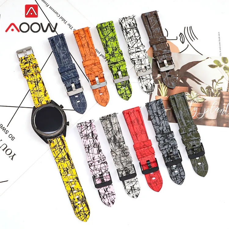 

Ремешок силиконовый для Samsung Galaxy S3 Huawei Watch GT 2 46 мм, резиновый сменный Браслет для Amazfit GTR 2e, 22 мм