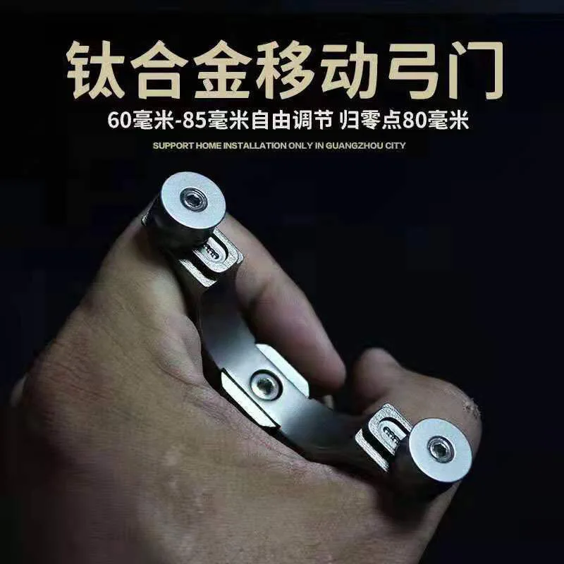 Titanium Alloy Aluminum Handle Slingshot Mobile Round Head Light Portable Outdoor Sports Disassembly Split Sling shot | Спорт и