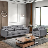 usa shipping modern velvet big sofa set living room furniture sofa bed armchair small apartment furniture gray dropshipping