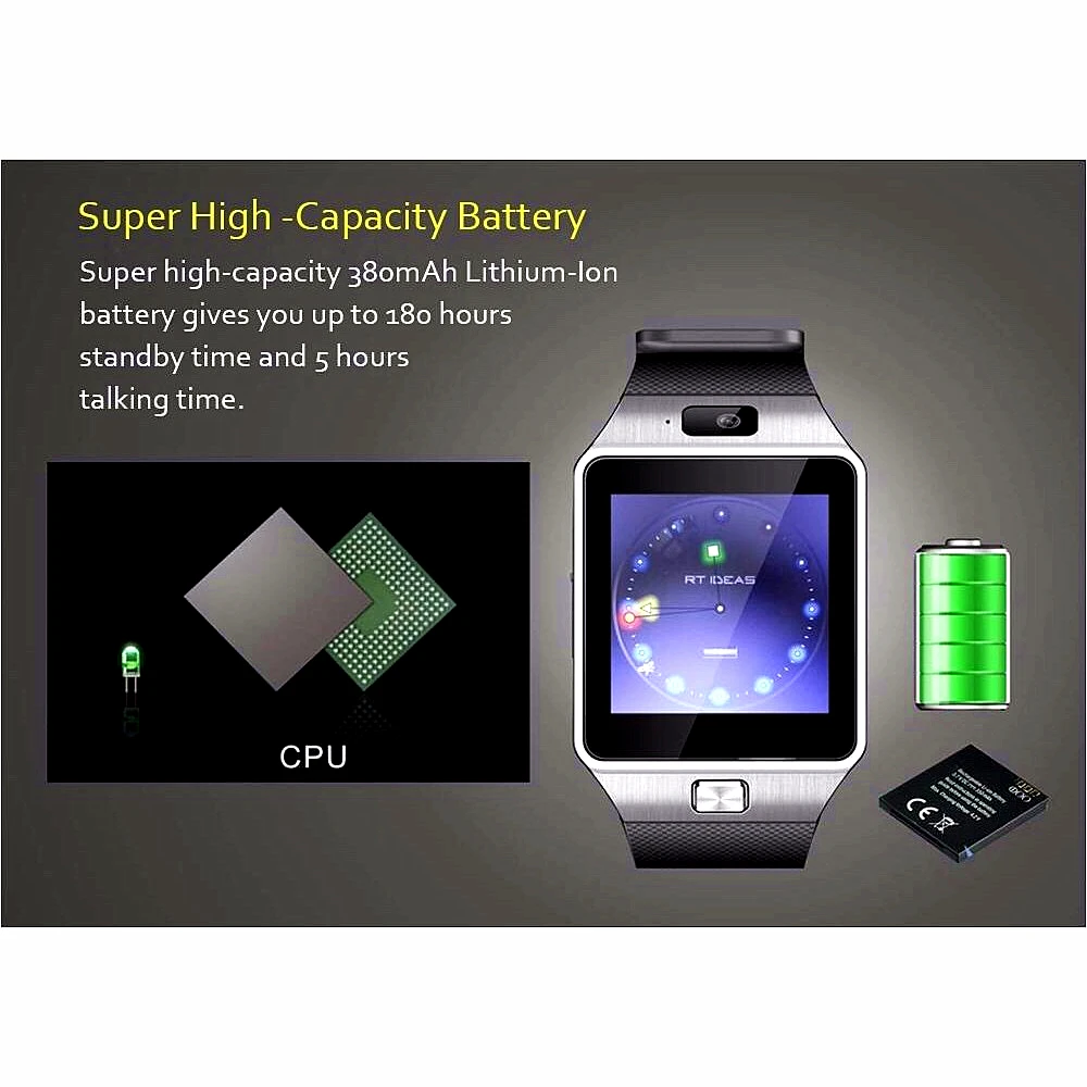 bluetooth smart watch dz09 support sim tf card camera wristwatch phone call smart watch for android ios support multi language free global shipping