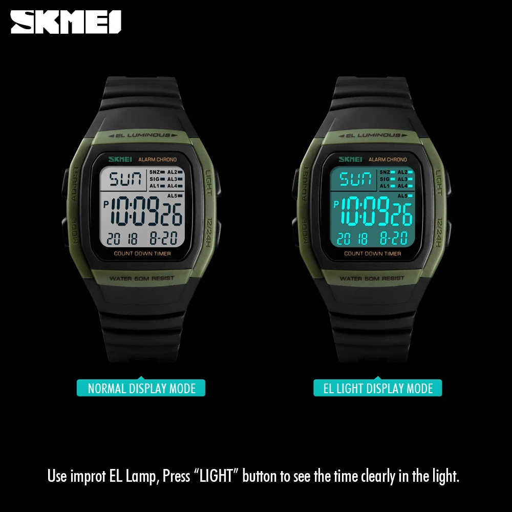 Часы мужские электронные водонепроницаемые с хронографом | Наручные часы