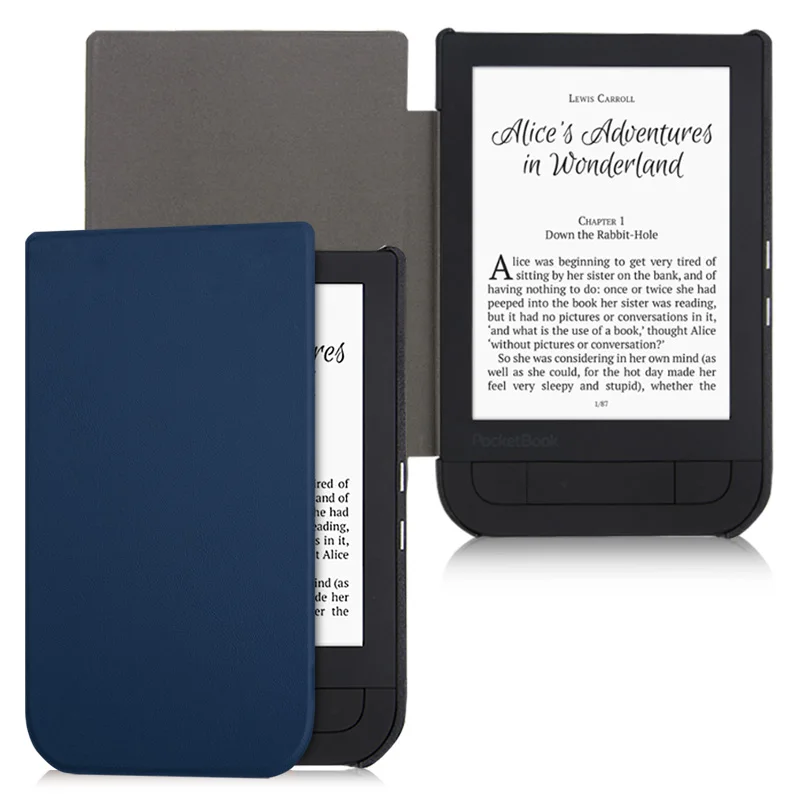 Dark blue BOZHUORUI Smart case для Pocketbook 631 читалка, touch HD/Touch HD 2 Ruby Red искусственная кожа Магнитная крышка с автоматическим Уэйк/сна - Цвет: Dark blue