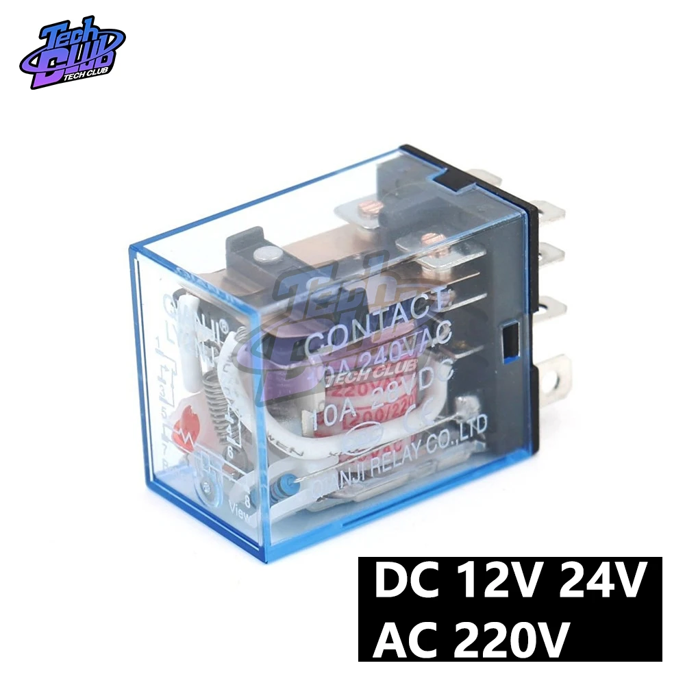 Катушка питания реле LY2NJ AC 220 В DC 12 24 10A мини электромагнитное электронный Omron
