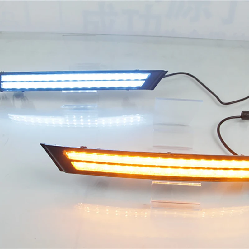 

Auto DRL LED Daytime Running Light Turn Signal Fog Lamp Waterproof for Mazda CX-5 CX5 2017 2018